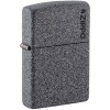 Бензинова запальничка Zippo Iron Stone Zippo Logo Сірий (211 ZL)