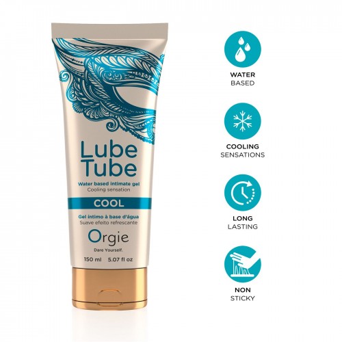 Лубрикант на водній основі Orgie Lube Tube Cool, 150 мл, з охолоджувальним ефектом, без запаху