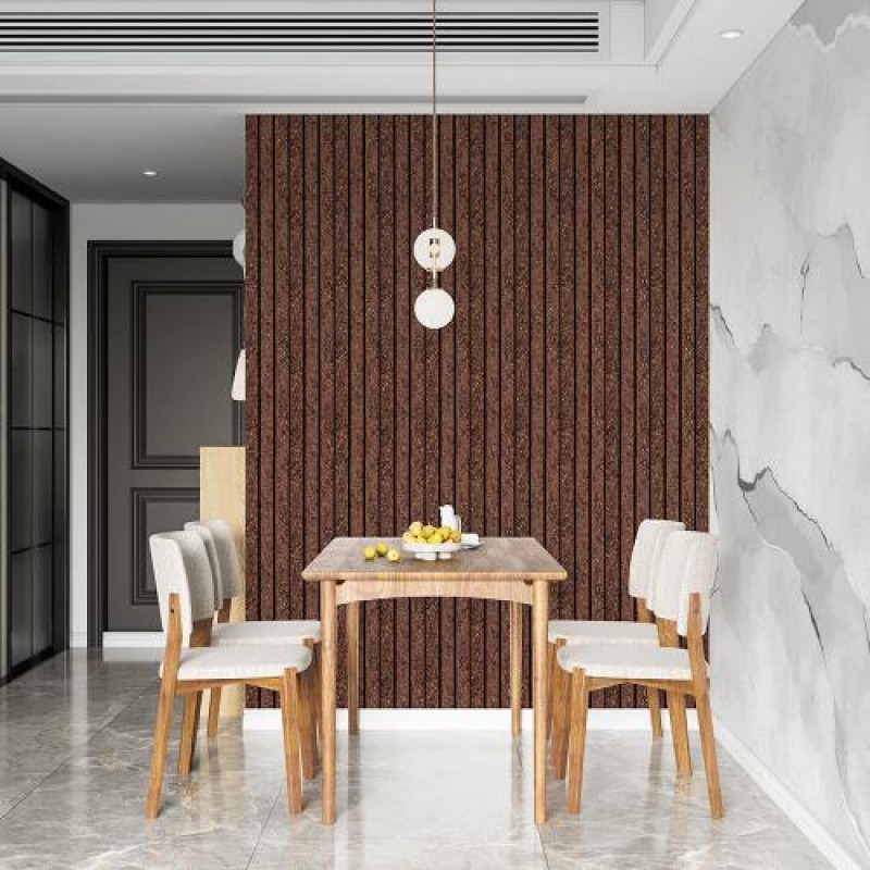 Декоративна стінова рейка Sticker Wall PS Коричневий 2900x120x12 мм (SW-00001737)