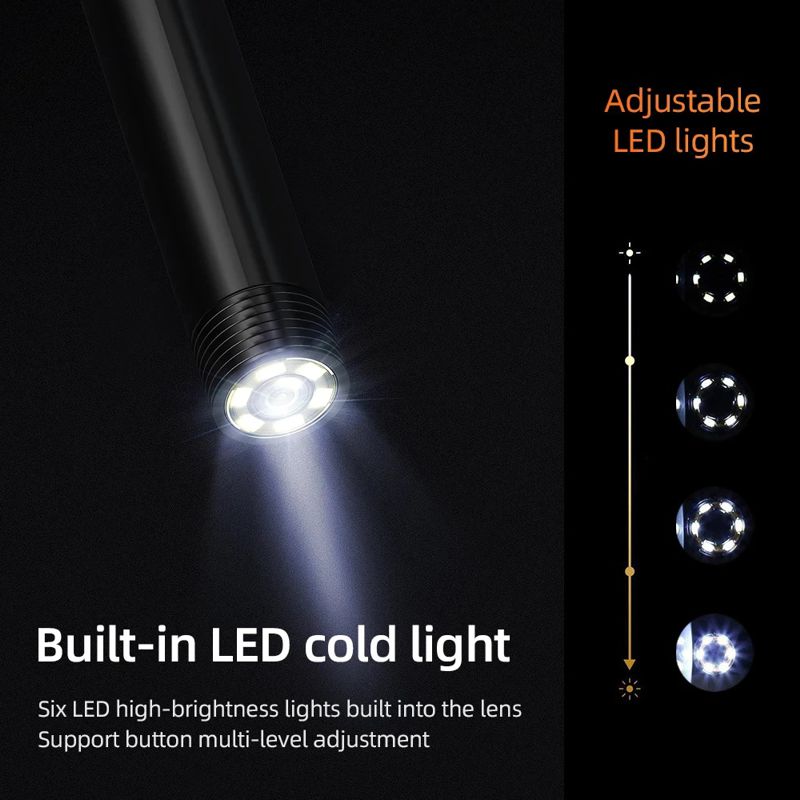 Ендоскоп автомобільний технічний з дисплеєм 4.3