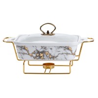 Мармітниця YIWU 1 л Біло-золотий (HP1031)