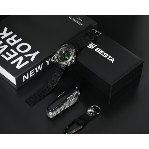Подарунковий набір BESTA Box Tattoo ЗСУ Set з компасом Чорний (3366) Подарунковий набір BESTA Box Tattoo ЗСУ Set з компасом Чорний (3366)