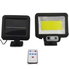 Вуличний ліхтар на сонячній батареї RIAS T09 з датчиком руху та пультом ДУ Black