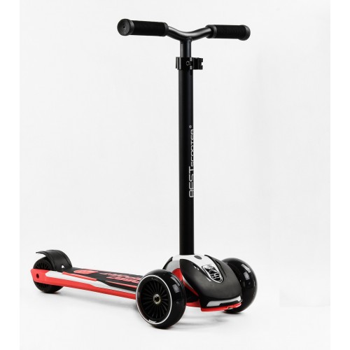 Самокат Best Scooter MAXI знімне алюмінієве кермо колеса PU зі світлом 70 кг Black and pink (105877) Самокат Best Scooter MAXI знімне алюмінієве кермо колеса PU зі світлом 70 кг Black and pink (105877)