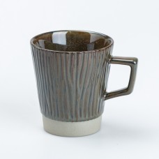 Чашка керамічна в ретро стилі TS Kitchen 300 мл графіт (HP7208GG)