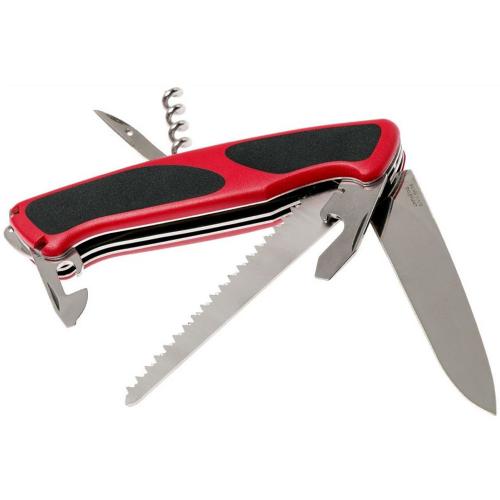 Складаний швейцарський ніж Victorinox Ranger 55 Grip 13 см Чорно-червоний (0.9563.CB1) Складаний швейцарський ніж Victorinox Ranger 55 Grip 13 см Чорно-червоний (0.9563.CB1)