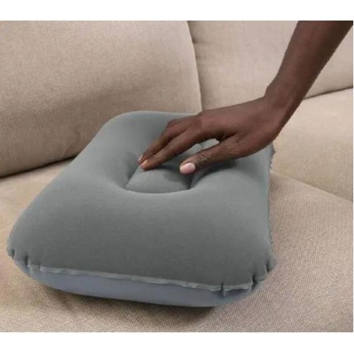 Надувна подушка Bestway кемпінгова 42х26х10 см Сірий (454941 grey) Надувна подушка Bestway кемпінгова 42х26х10 см Сірий (454941 grey)