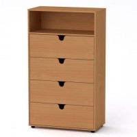 Комод МГ-7 тумба-1 Компаніт Бук (80х40х137,1 см) Комод МГ-7 тумба-1 Компаніт Бук (80х40х137,1 см)