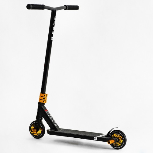 Самокат трюковий Best Scooter Hop Pro HIC-система пеги алюмінієвий диск та дека колеса PU Black (115638)