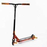 Самокат трюковий Best Scooter HIC-система пеги алюмінієвий диск та дека принт Fire 100 кг Різнобарвний (105676)