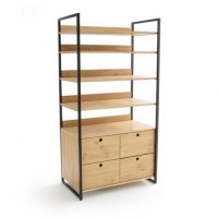 Шафа-стелаж для зберігання в стилі Loft NS-2258 1960x1000x550 мм Черный Шафа-стелаж для зберігання в стилі Loft NS-2258 1960x1000x550 мм Черный