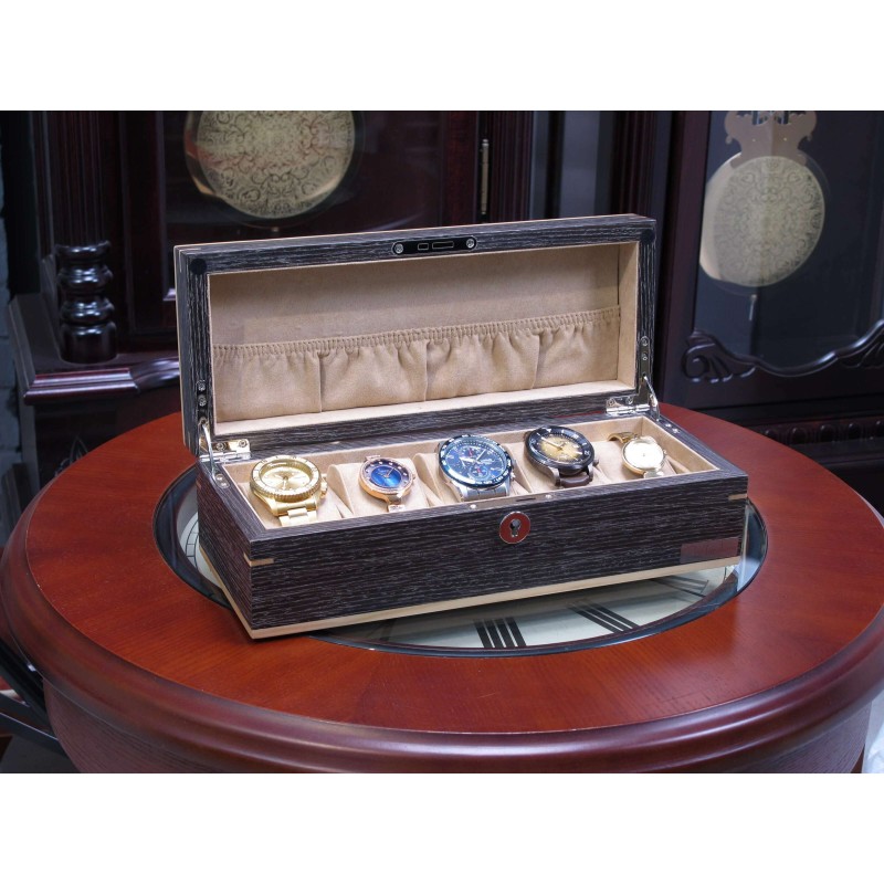 Шкатулка для зберігання годинників Salvadore WB/2320/5.GLX Сірий