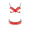 Комплект білизни Passion CHERRY SET WITH OPEN BRA Exclusive XXL/XXXL червоний (PS25509)