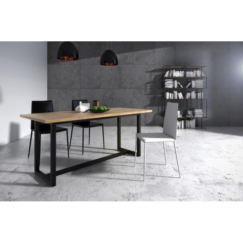 Стіл обідній у стилі Loft NS-114 780x1800x900 мм Черный