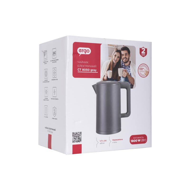 Електрочайник ERGO CT 8050 Grey (6478687)