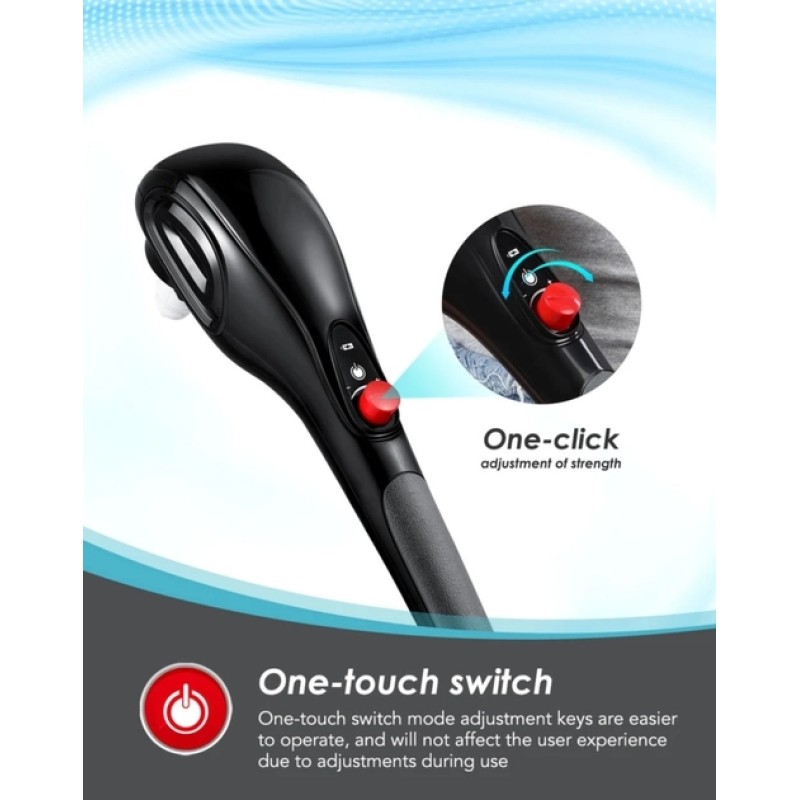 Масажер ручний для тіла No Brand B-6 5 насадок Чорний (1797877216)