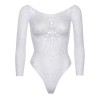 Боді Leg Avenue Snap crotch thong back teddy White S/M в інтернет супермаркеті PbayMarket!