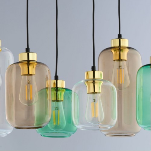 Люстра TK Lighting Marco 66x130 см Чорно-золотистий (TK3328)