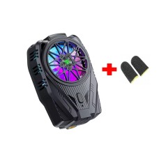 Кулер напівпровідниковий вентилятор для смартфона на акумуляторі Plextone EX2 GO та напальчники