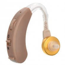 Завушний слуховий апарат Axon X-163 із пластиковим кейсом Бежевий (46-891709559)