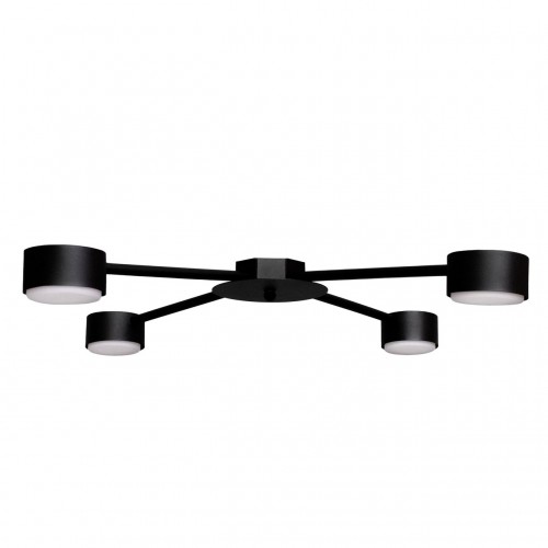 Люстра стельова MSK Electric Copter на чотири круглих плафони під лампи GX53 NL 8040-4 BK Чорний (618807)