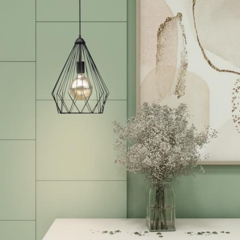 Світильник підвісний у стилі лофт MSK Electric Silvia NL 430 BK