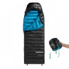 Спальний мішок пуховий Naturehike CW400 L NH18C400-D 85x220 см Чорний (2355732282)