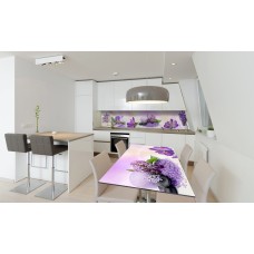 Наклейка вінілова на стіл Zatarga «Фіолетові квіти» 650х1200 мм Z180424/1st