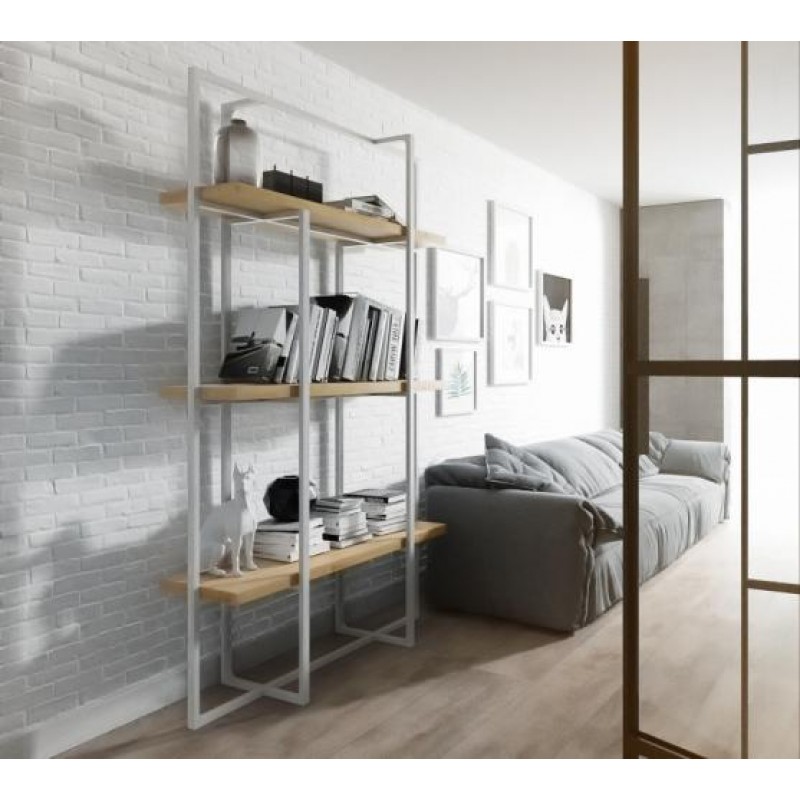 Стелаж для зберігання в стилі Loft NS-1712 2130x1200x400 мм Черный