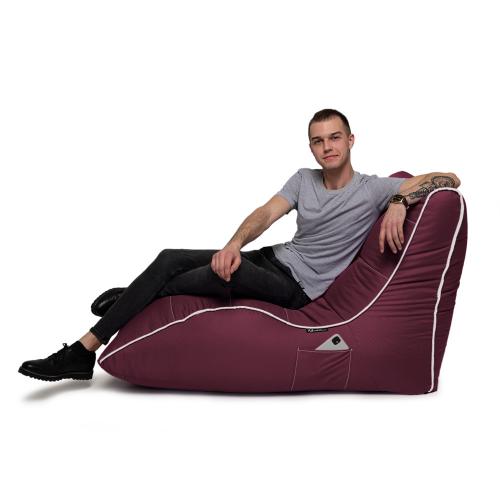 Крісло Мішок Лежак Оксфорд 80х125 Студія Комфорту Бордовий Крісло Мішок Лежак Оксфорд 80х125 Студія Комфорту Бордовий