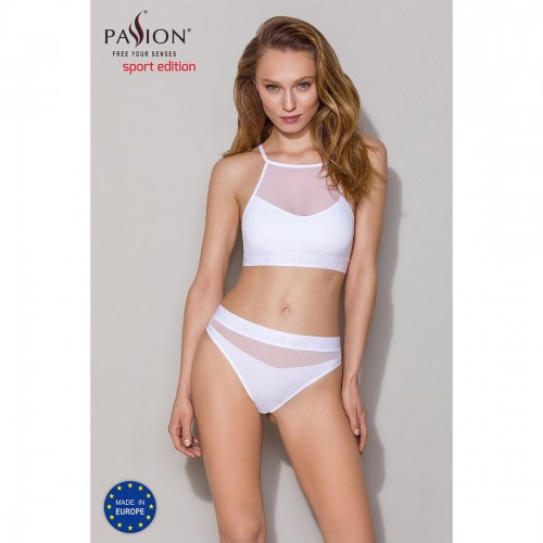 Трусики з прозорою вставкою Passion PS006 PANTIES white, size L в інтернет супермаркеті PbayMarket!