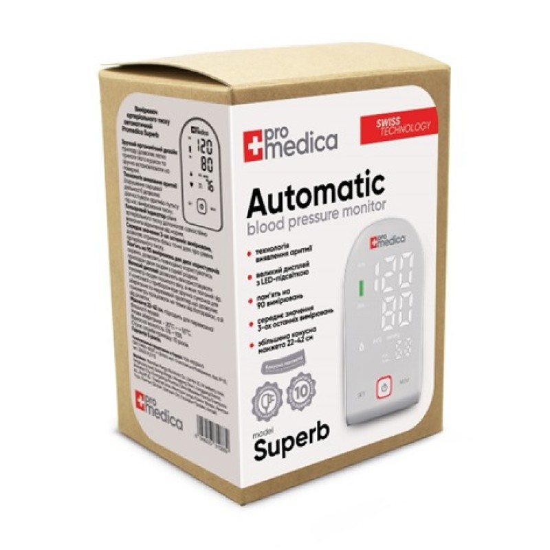 Автоматичний електронний тонометр ProMedica Suberb
