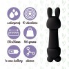 Мінівібратор FeelzToys Mister Bunny Black з двома насадками в інтернет супермаркеті PbayMarket!