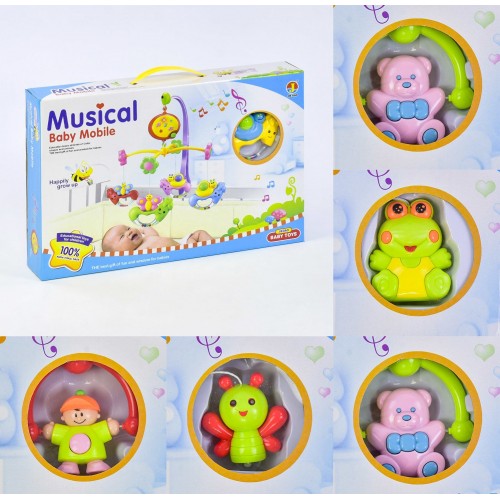 Карусель мобиль на кроватку Jie Gao Musical Baby Mobile Разноцветный (17943) Карусель мобиль на кроватку Jie Gao Musical Baby Mobile Разноцветный (17943)