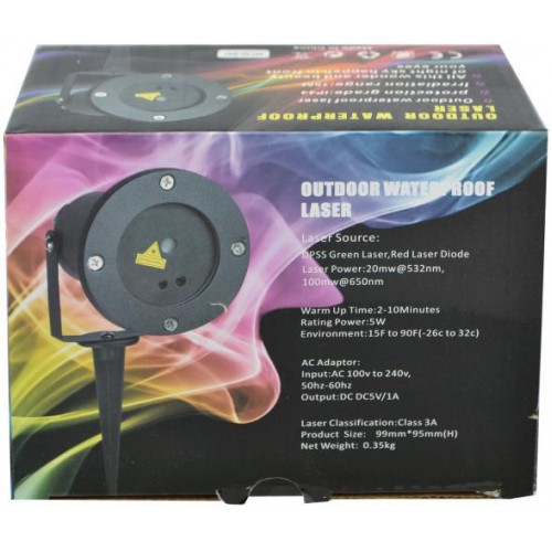 Лазерний проектор RIAS Star Shower SW-18 з пультом ДК Black (3_00912) Лазерний проектор RIAS Star Shower SW-18 з пультом ДК Black (3_00912)