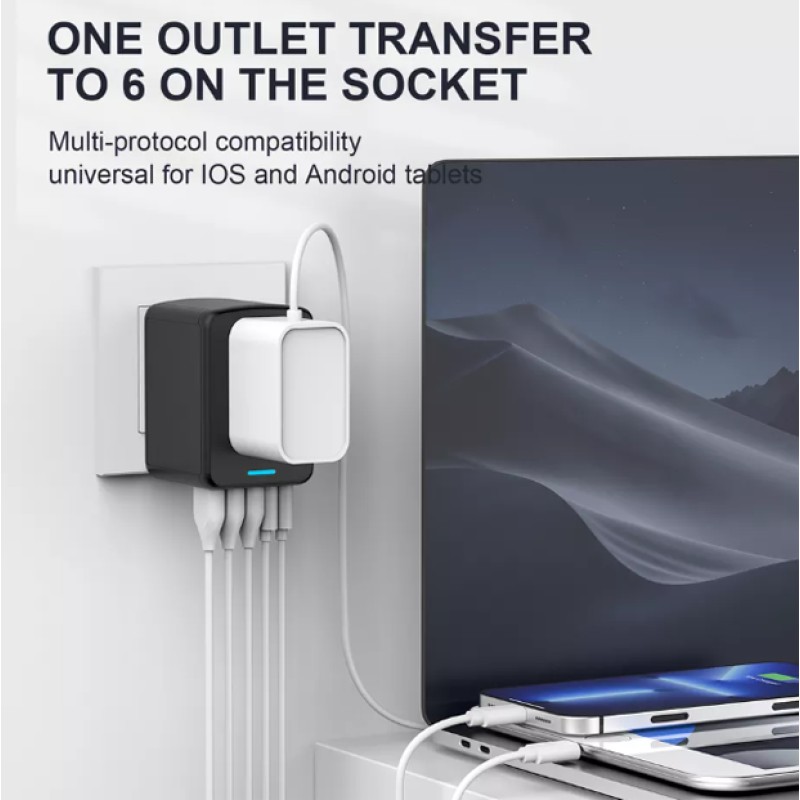 Універсальний адаптер Otravel для подорожей чорний 30W SL-207