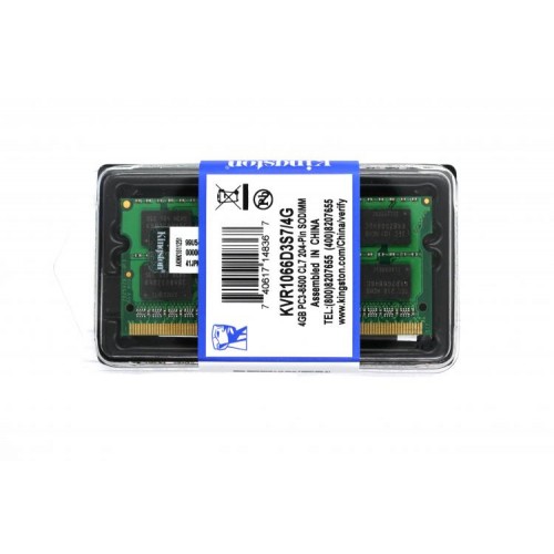 Оперативна пам'ять Kingston SODIMM DDR3-1066 4096MB PC3-8500 (KVR1066D3S7/4G) Оперативна пам'ять Kingston SODIMM DDR3-1066 4096MB PC3-8500 (KVR1066D3S7/4G)
