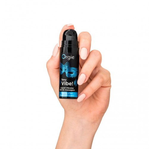 Рідкий вібратор Orgie Sexy Vibe! Liquid Vibrator, 15 мл, з ефектом мурашок Рідкий вібратор Orgie Sexy Vibe! Liquid Vibrator, 15 мл, з ефектом мурашок