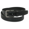 Шкіряний ремінь Skipper 110-130 x 3.5 см Чорний (1052-35)