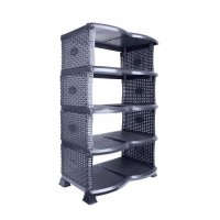 Етажерка для взуття Violet House Еко Black Роттанг (6700597) Етажерка для взуття Violet House Еко Black Роттанг (6700597)