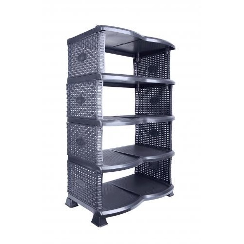 Етажерка для взуття Violet House Еко Black Роттанг (6700597)