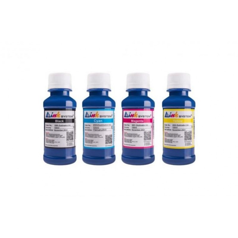 Комплект сублімаційного чорнила INKSYSTEM Epson WF-7010 100 мл 4 шт Різнокольоровий (8898)