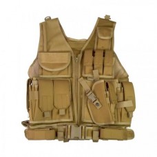 Жилет розвантажувальний Kombat UK Cross Draw Tactical Vest One Size Койот (1635163358)