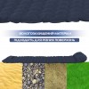Надувний туристичний матрац RIAS Sleeping Pad з насосом 180х65см Navy Bue (3_05012)