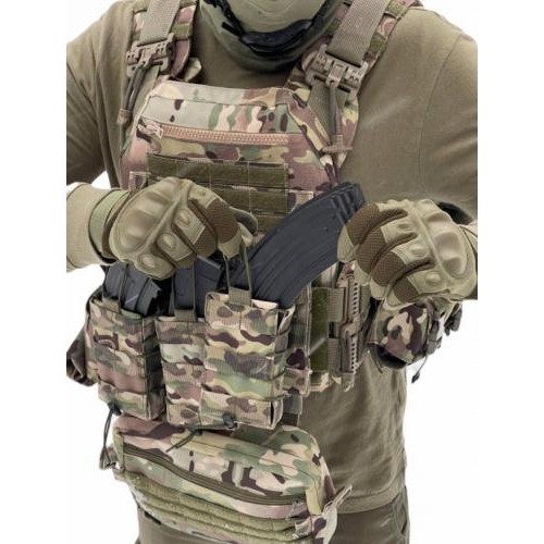 Плитоноска без плит з підсумками No Brand KR Cordura 1000D One Size Мультикам (1724442970) Плитоноска без плит з підсумками No Brand KR Cordura 1000D One Size Мультикам (1724442970)