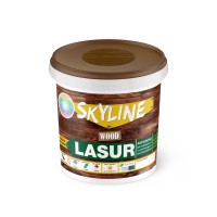 Лазур декоративно-захисний Skyline Lasur Wood для обробки дерева Каштан 0.4 л