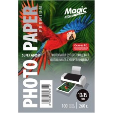Фотопапір Magic Premium RC 260 г/м2 суперглянцевий 10х15 см Білий 100 шт