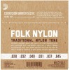 Струни для класичної гітари D'Addario EJ32C Folk Nylon Ball End Silver Wound Clear Treble 28/45