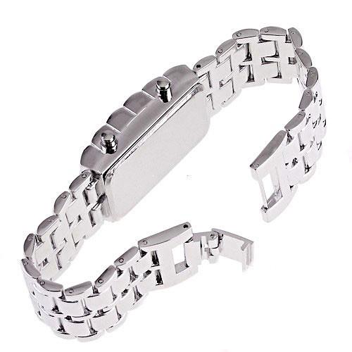 Годинник-браслет Led Watch Iron Samurai, Сріблястий з червоними світлодіодами ( IBW012SR ) Годинник-браслет Led Watch Iron Samurai, Сріблястий з червоними світлодіодами ( IBW012SR )