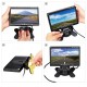 Автомобільний монітор 7 дюймів для камери заднього виду Podofo R09+, 2 AV входи, кріплення на торпедо